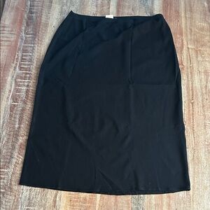 Vintage Katayone Adeli Black Midi Mesh Pencil Skirt